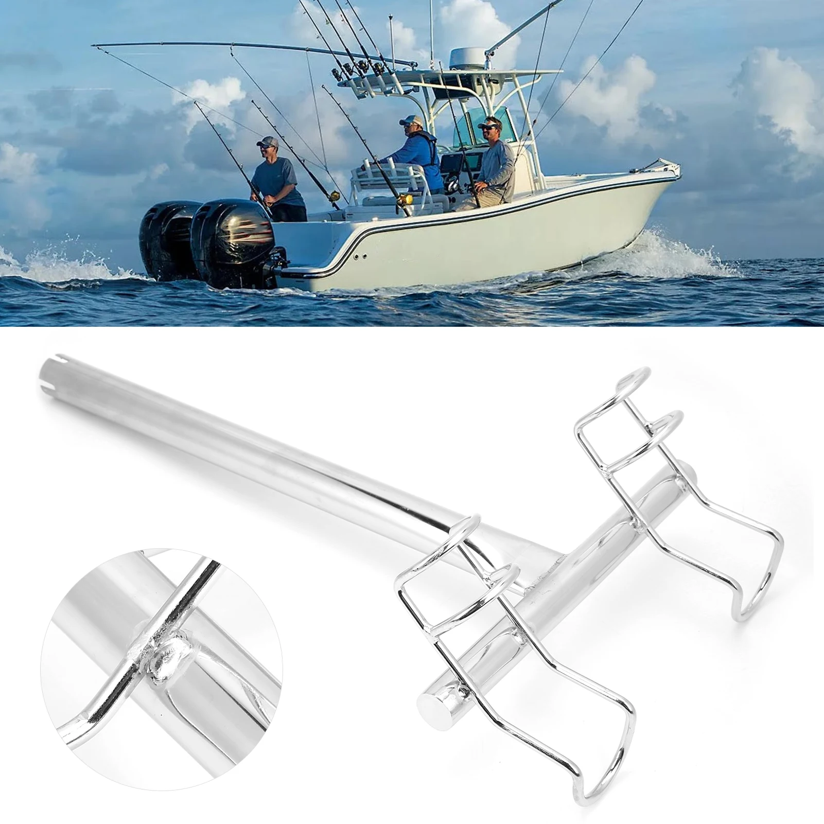 2-сторонний держатель для удочки 316 нержавеющая сталь коррозионностойкое