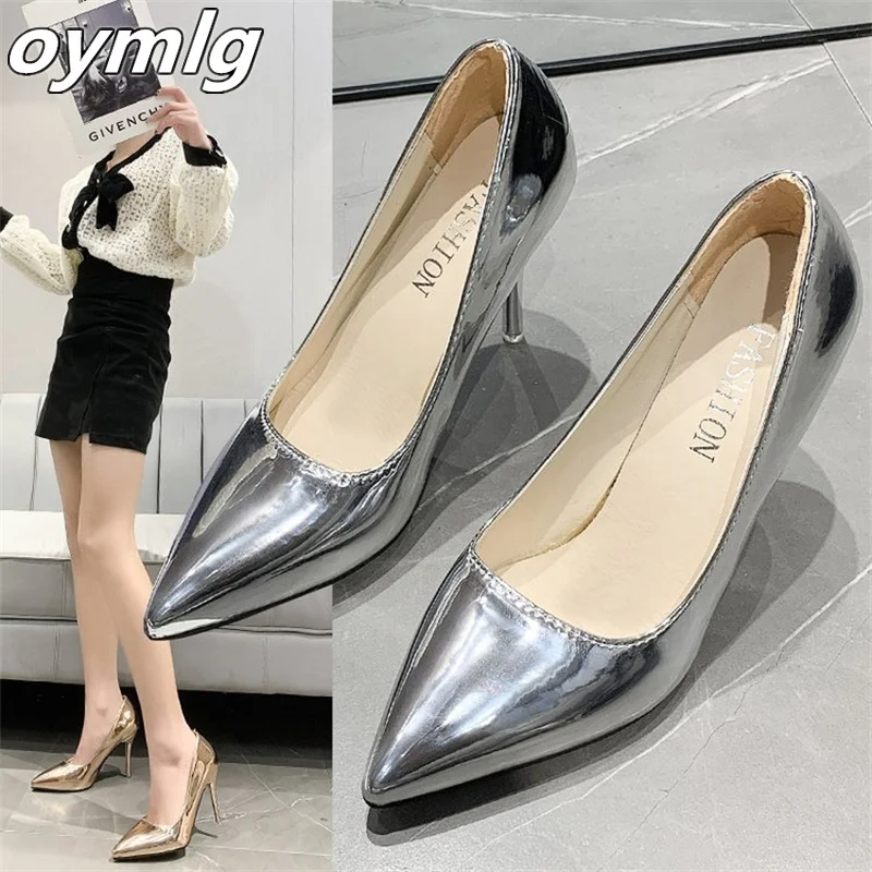 

Large size fashion shoes ladies 2022 new high heels women shallow mouth stiletto nightclub sexy shoes women heels