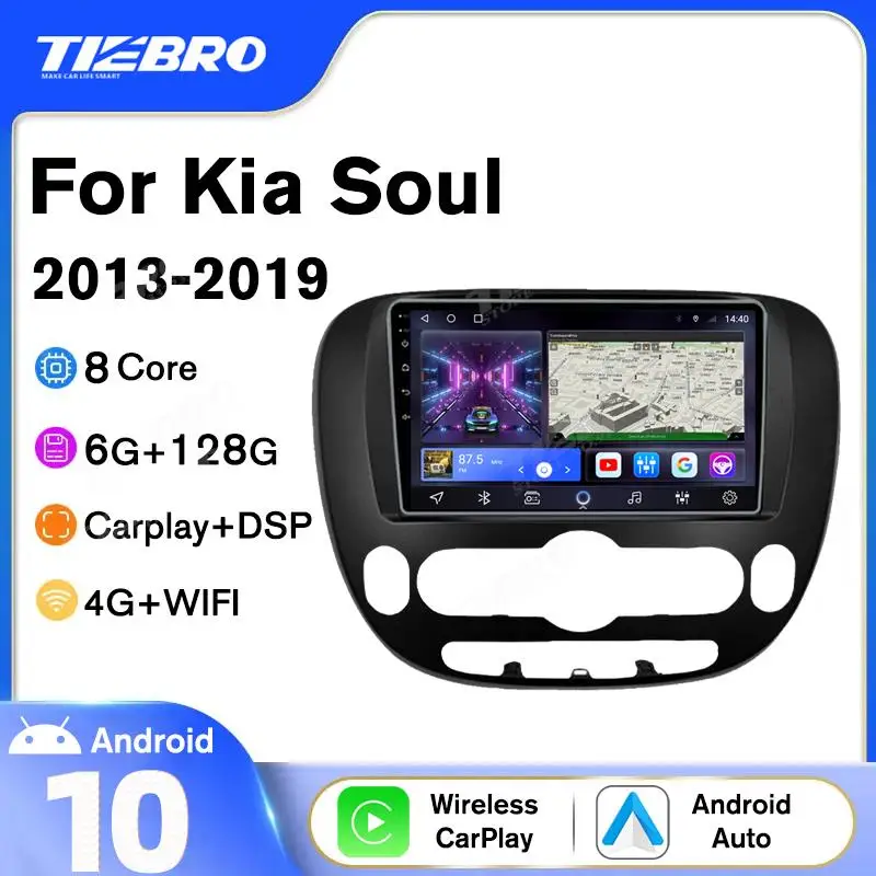 

2DIN Android10 Car Radio For Kia Soul 2013-2019 GPS Navigation Stereo Receiver Auto Radio Car Video Bluetooth Player NO 2DIN DVD