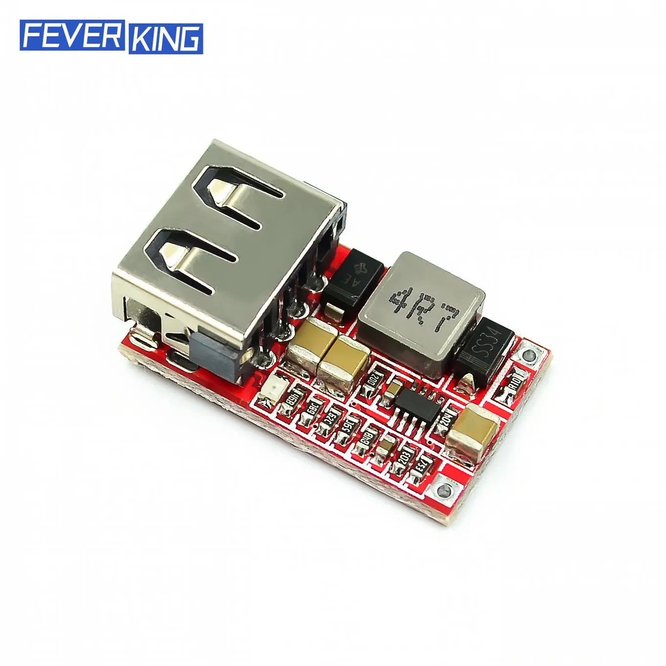 

DC 6-20V 12V/24v To 5V USB Output Charger Step Down Power Module Mini DC-DC Step Up Boost Module Power Adjustable Buck Converter