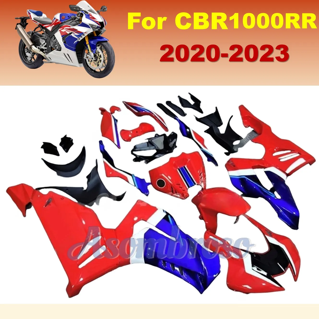 Новый стильный комплект обтекателей для CBR1000RR 2020 2021 2022 2023 пластиковый корпус