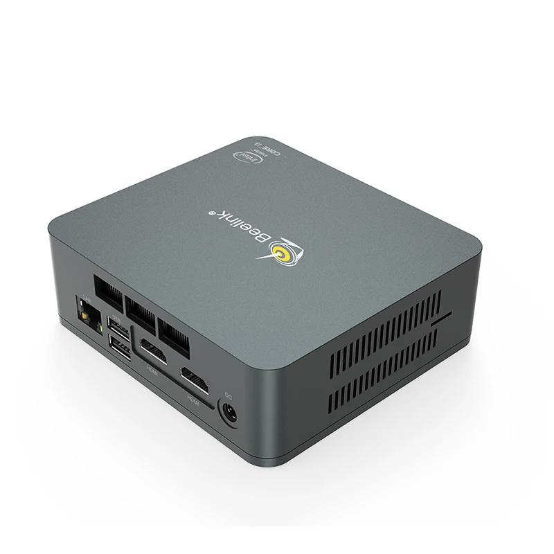 Beelink U55 Портативный прочный мини-ПК Win 10 Intel syteme Barebone WIFI Type C 128 ГБ 12 В для игр |