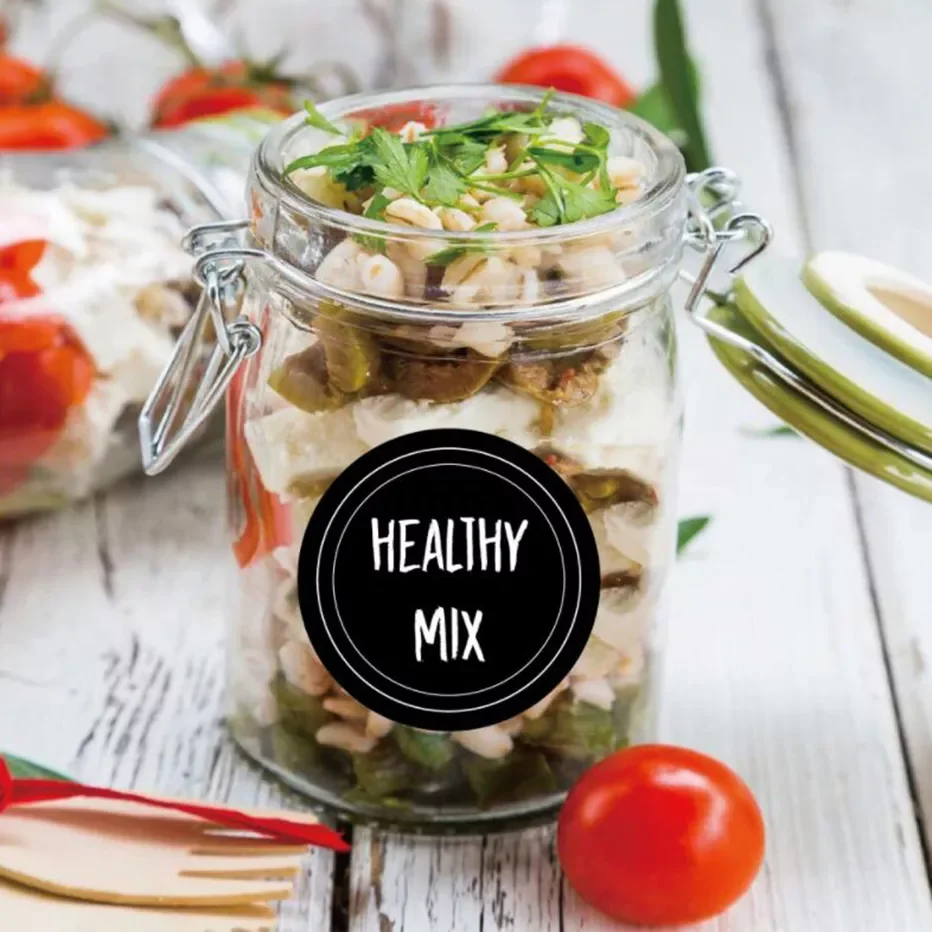 

60pcs Round Shape Label Stickers Mason Jars Spice Bottle Pantry Food Storage Stickers Waterproof Reusable Blackboard Stickers