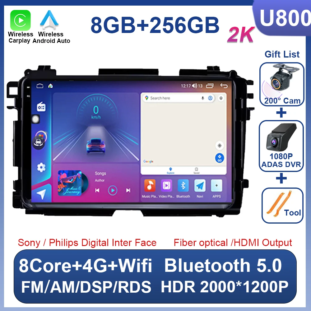

Android 15 для Honda Vezel HR V HRV XRV 2015 2016 2017 2018 2019 2020 Автомобильный радиоприемник Мультимедийный стереоплеер GPS-навигация Carplay