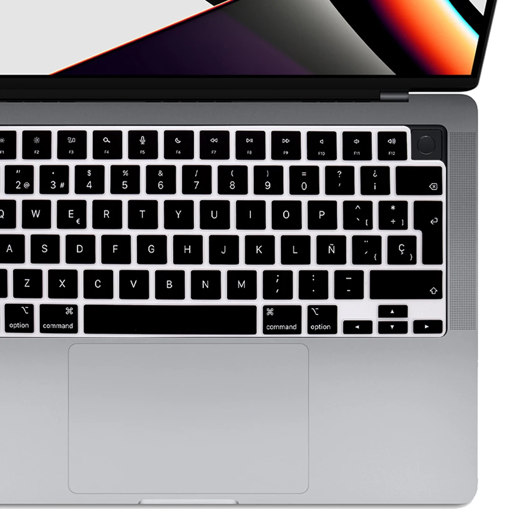 

Spain Chile Peru Keyboard Cover For Macbook Silica gel For Macbook Pro 14/16 2021 M1 Max A2485 A2442 Air13 2022 M2 A2681 US EU