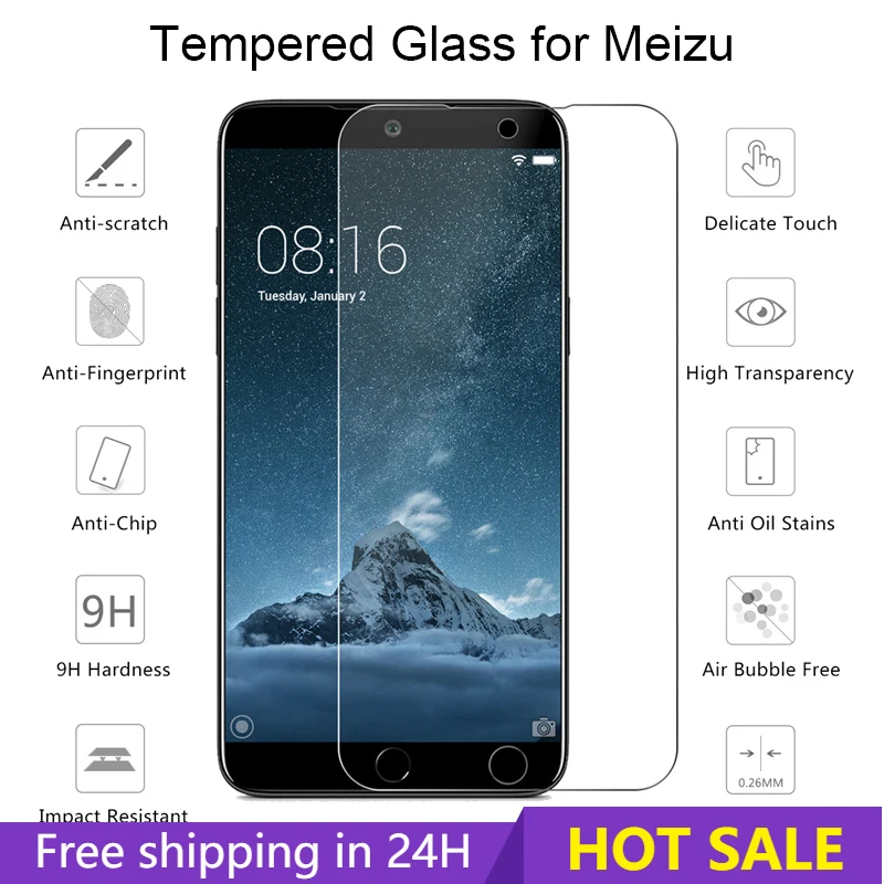 Защита экрана для Meizu 16 Plus 15 Lite E2 E закаленное стекло 16XS 16T 16S Pro защитное 9H HD пленка |