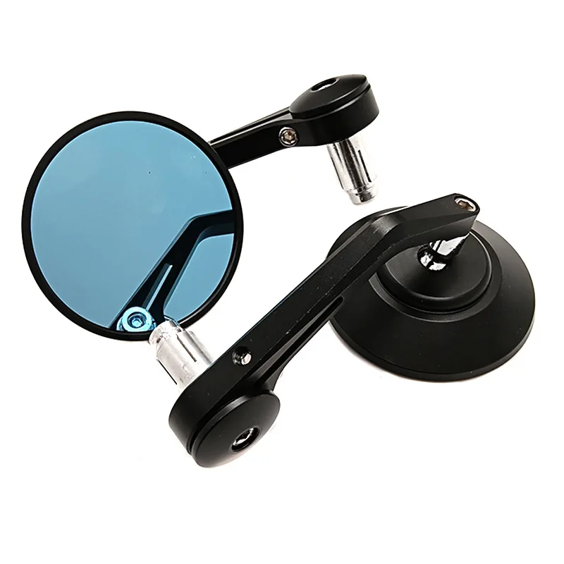

Motorcycle universal rearview mirror modified mirror CNC all-aluminum round rearview mirror 22MM reversing mirror handle mirror