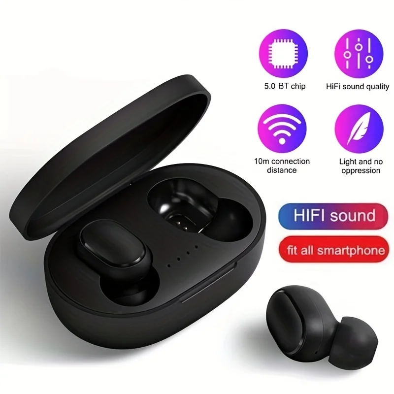 

TWS Wireless Earphones Noise Reduction Earbud With Charging Box Sports Headset Gaming Headphone For IPhone Samsung Smartphone