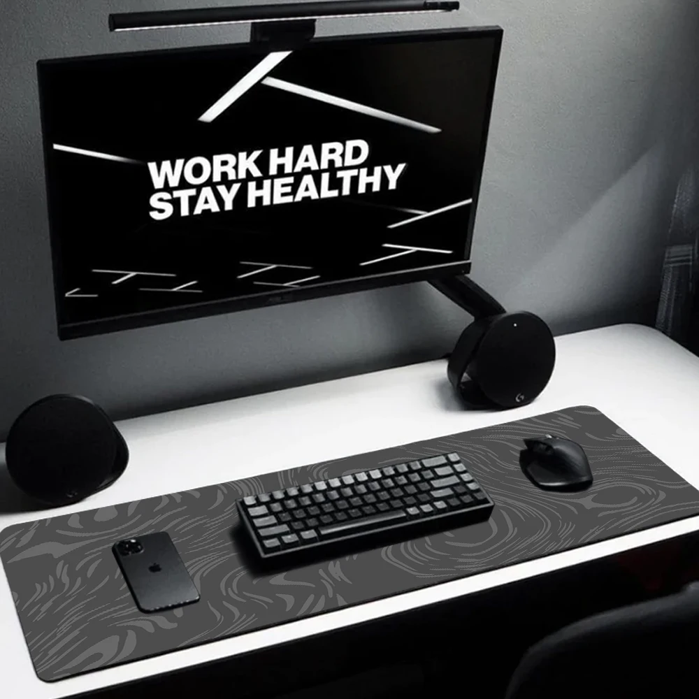 Серый коврик для мыши эстетический Настольный жидкий игровые аксессуары