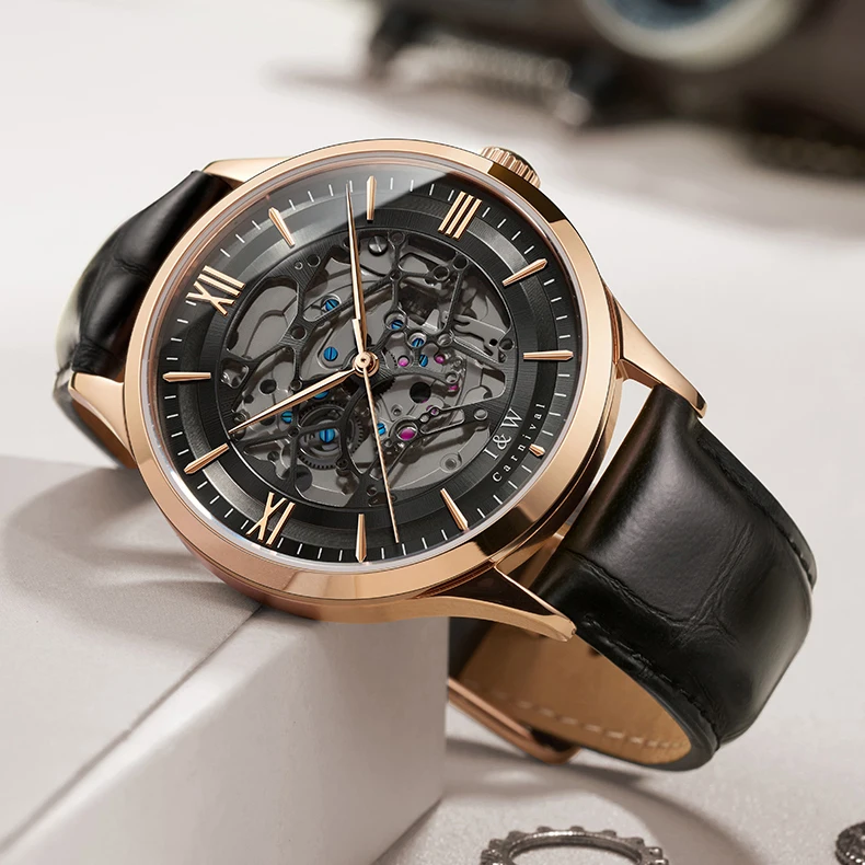 Часы наручные I &amp W Мужские автоматические брендовые роскошные механические