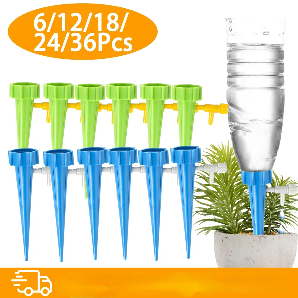 

Drip Irrigation System Self Watering Spike for Plants Flower Greenhouse Garden Adjustable Auto Water Dripper Device