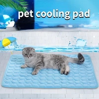 large pet pad summer self cooling mat ice silk blanket washable sofa breathable nest cat nest multi functional dog cat bed mat