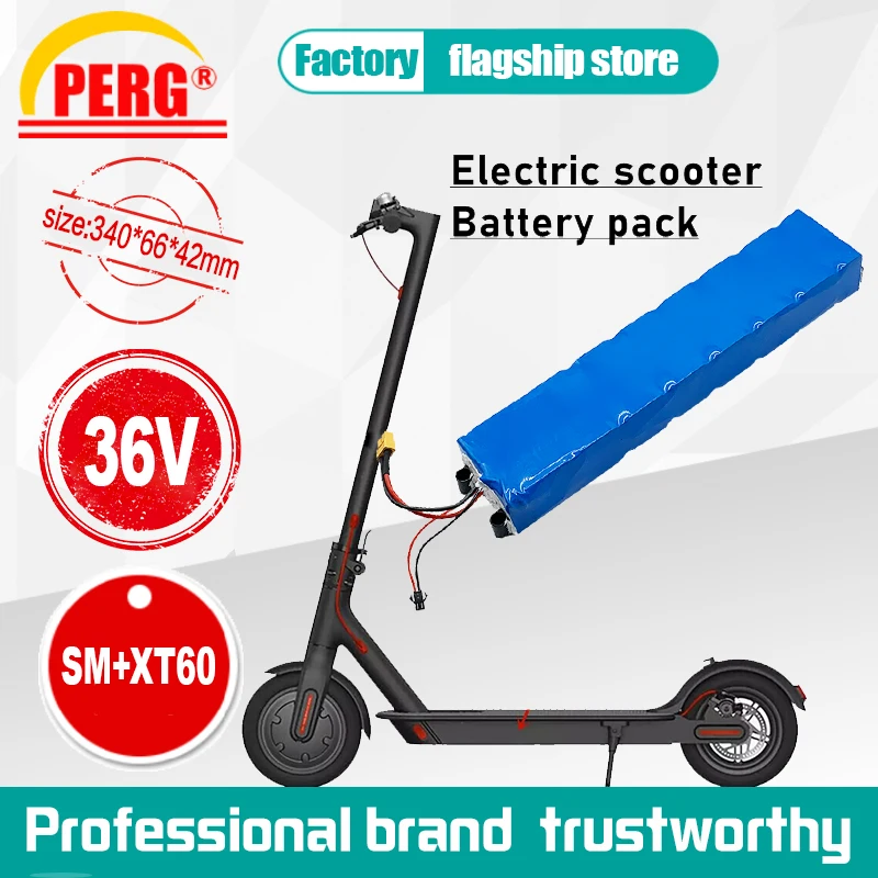 

36v Li Ion Battery Pack, 40ah, 10s3p, SM + xt60 connector, built - in BMS,for Electric Bike, scooter, Small American car
