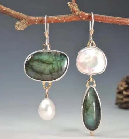 Серебряные серьги-капельки NovoPublic