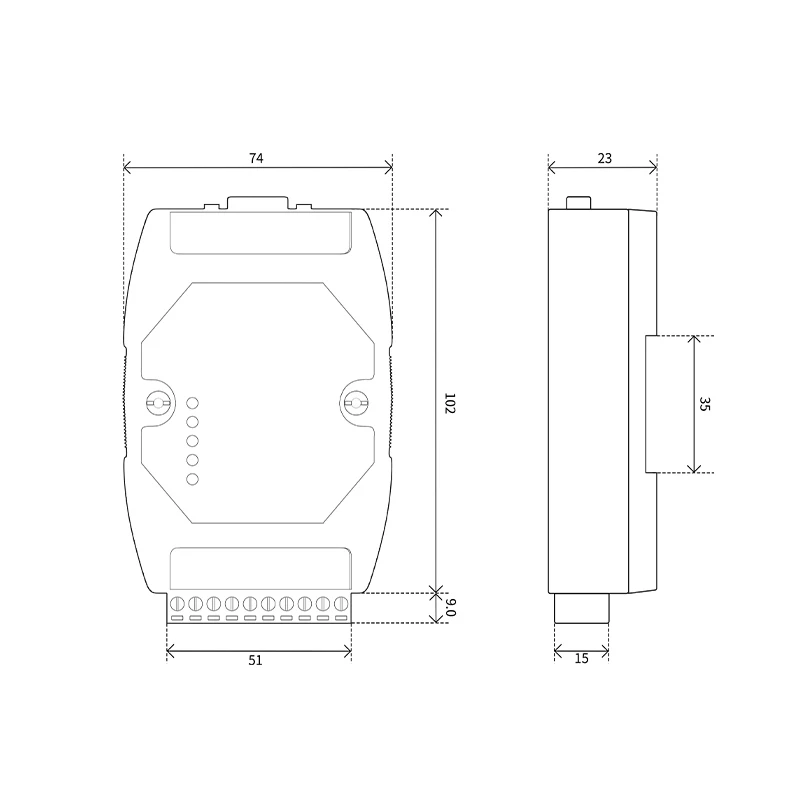 Коммуникационный модуль CAN в RS485 RS232 Преобразователь последовательного протокола