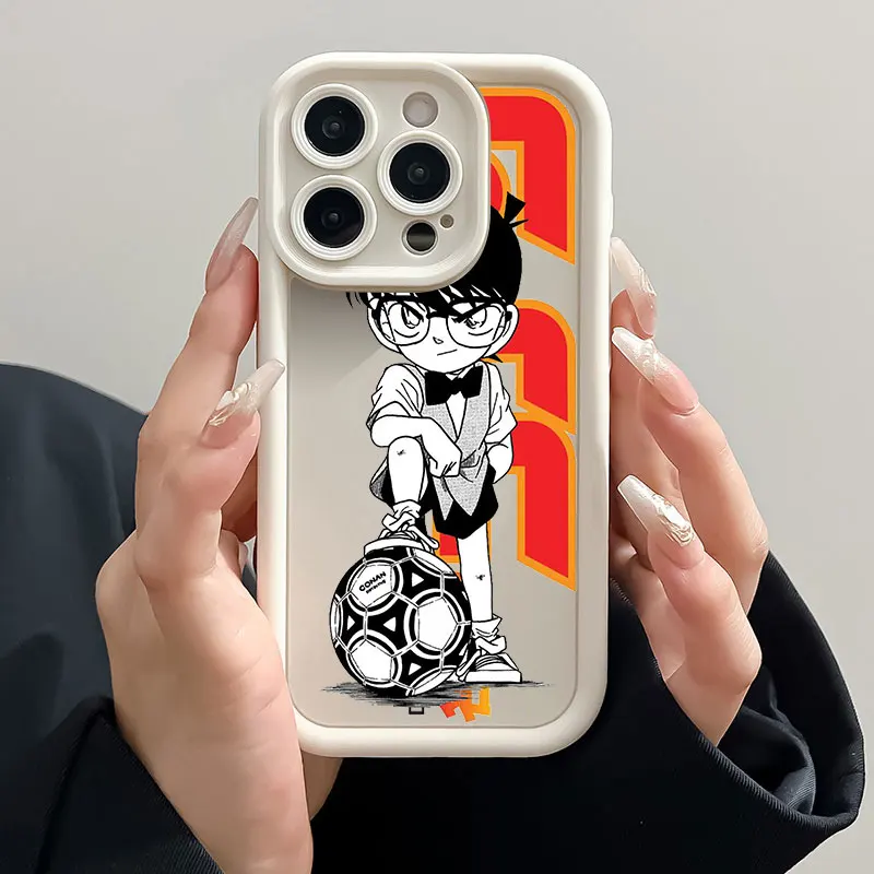 Мягкий силиконовый чехол для телефона с изображением аниме Детектив Конан