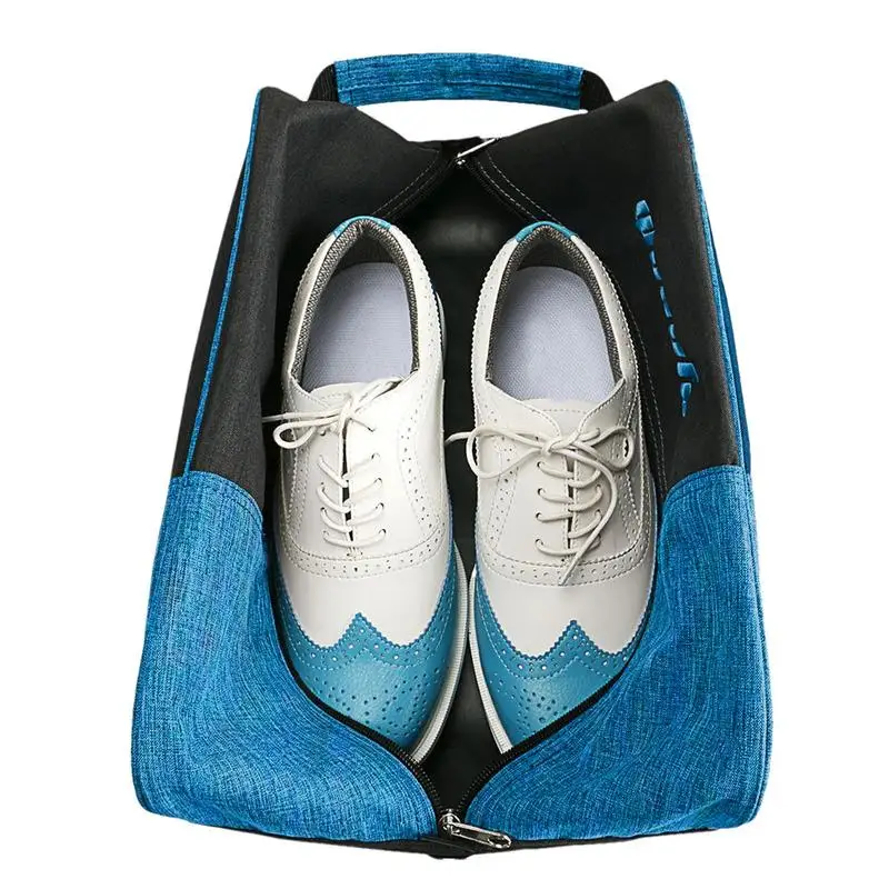 

Golf Shoe Bag Foldable Sports Shoes Bag With Double Zip Heads Golf Accessories Shoe Storage With 10 Liter Capacity For Gyms