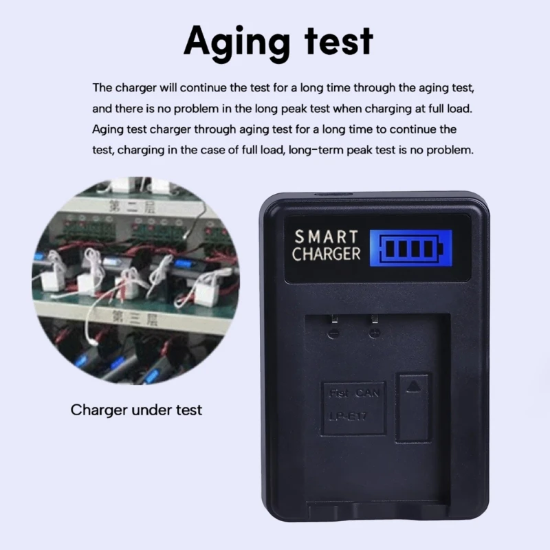 LP-E17 LPE17 E17 USB зарядное устройство с ЖК-экраном Замена для T6i 750D 800D 200D 8000D Kiss