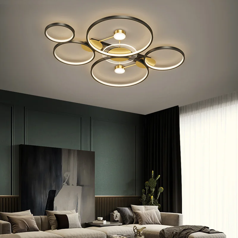 

LED Modern Chandelier Lights Indoor Lighting Fixture For Living Dining Room Bedroom Home Deco Lamps Dimming Luminarie AC90-260V