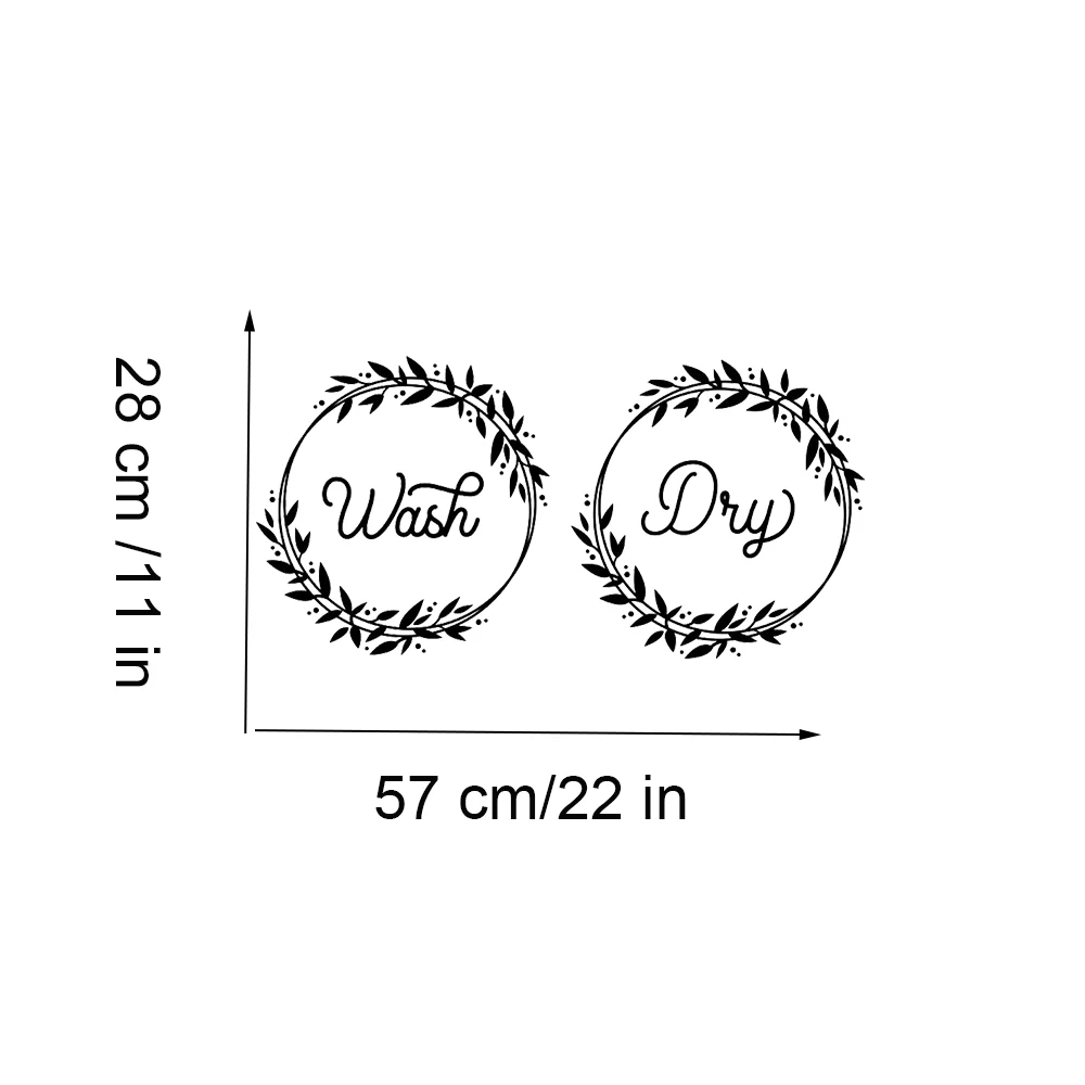 Стикер для стирки на стену стирка сухая знак виниловые наклейки декор стиральной