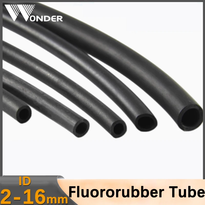 ID 2 ~ 16 мм трубка из фторкаучука FKM витон масляный шланг трубка кислотная щелочь высокая температура коррозионная стойкость