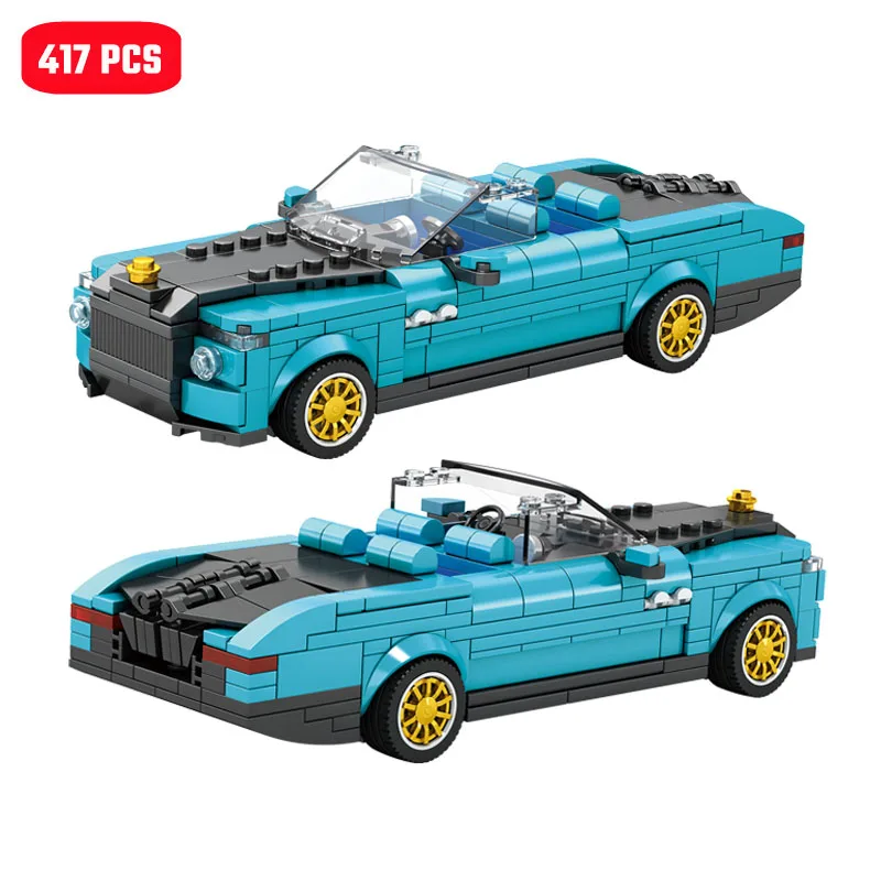 417 шт. Детский конструктор городской гоночный Спорт