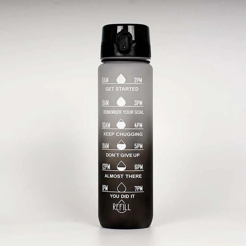 

The New Plastic Water Cup Large Capacity 1000ml Gradient Outdoor Sports Canteen Students Bouncing Lid