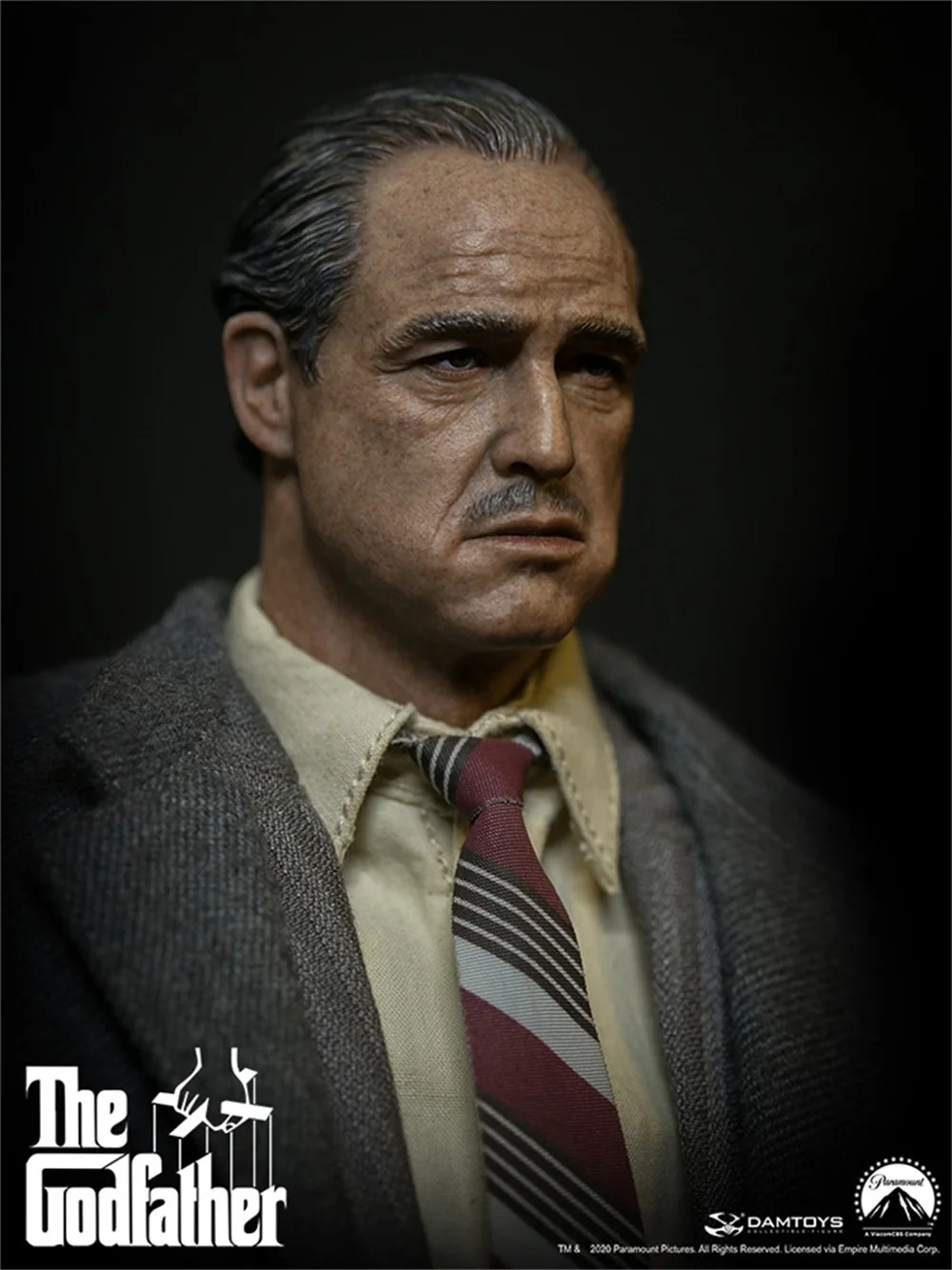 

1/6th DAMTOYS DAM DMS033 The Godfather (1972) Vito Corleone Golden Years Version Normal Resting Closed Eye Exquisite Head Sculpt
