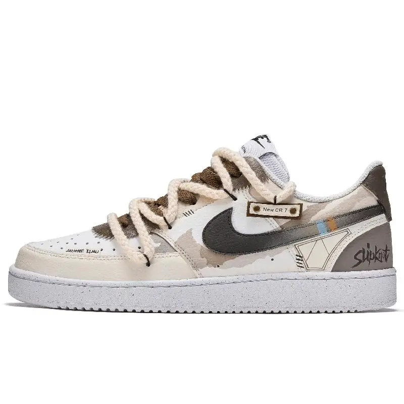 【Настроить】Nike Court Vision 1 обувь для скейтбординга мужские кроссовки DH2987-101