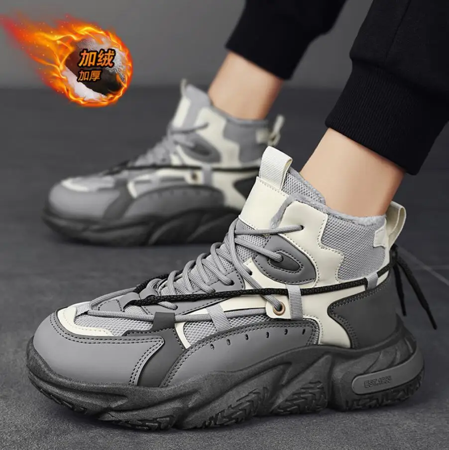 

Men Snow Boots Winter Plush Super Warm Biker Boots For Men Sneakers Men Ankle Boots Outdoor Hiking Shoes Botas Hombre Erkek Bot