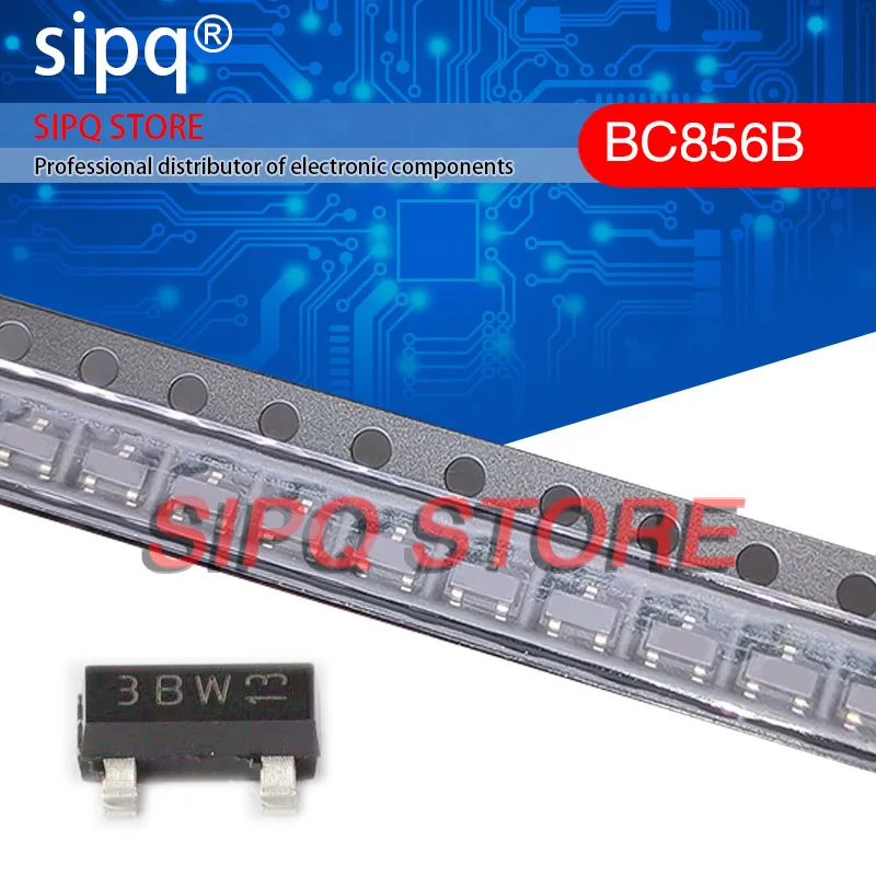 Биполярные транзисторы BC856B, 150 BC856B 65V 215 mW 250 @ 2mA,5V 100mA PNP SOT-23(TO-220), новинка, оригинал, 236 шт./партия