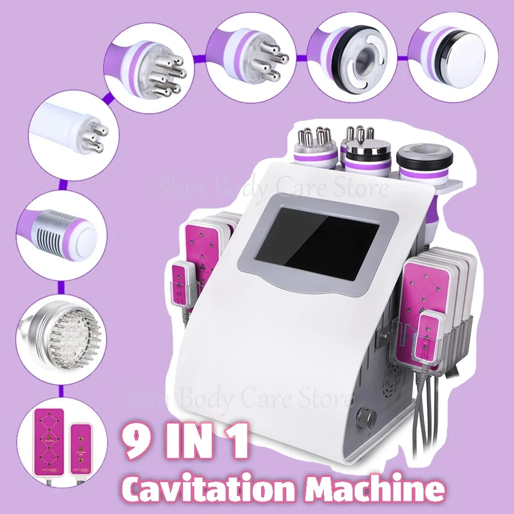 

9 In 1 Ultrasonic Cavitation 40K Machine New Slim Lipo Laser Lipolaser Machine Ultra Cavitator 6 En 1 Ultrasound Body Slimming