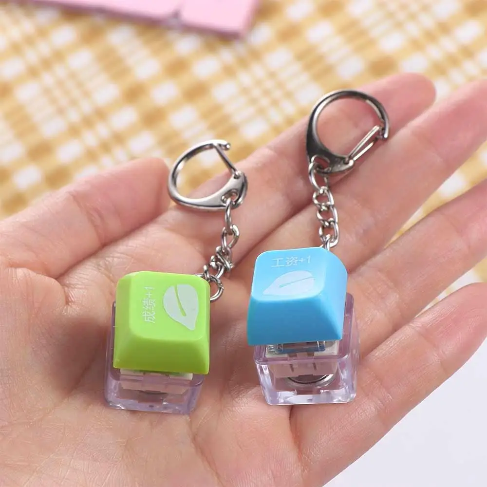 _ Деревянная клавиатура в виде рыбы Брелок Кнопка Механическая для ключей