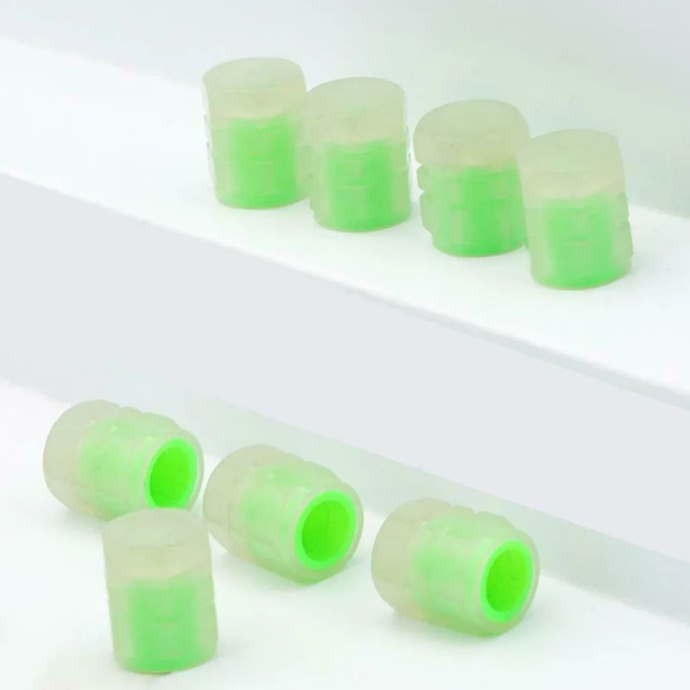 

8/16Pcs Tire Valve Cap Luminous Car Vehicle Wheel Valve Cap Glow Dust Cover For Cars Decoration Auto Styling Tyre Accessories