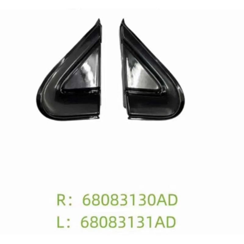 Car Black Front Window Triangle Plate Garnish Cover Panel Replacement For Dodge Dart 2012-2016 68083130AD 68083131AD