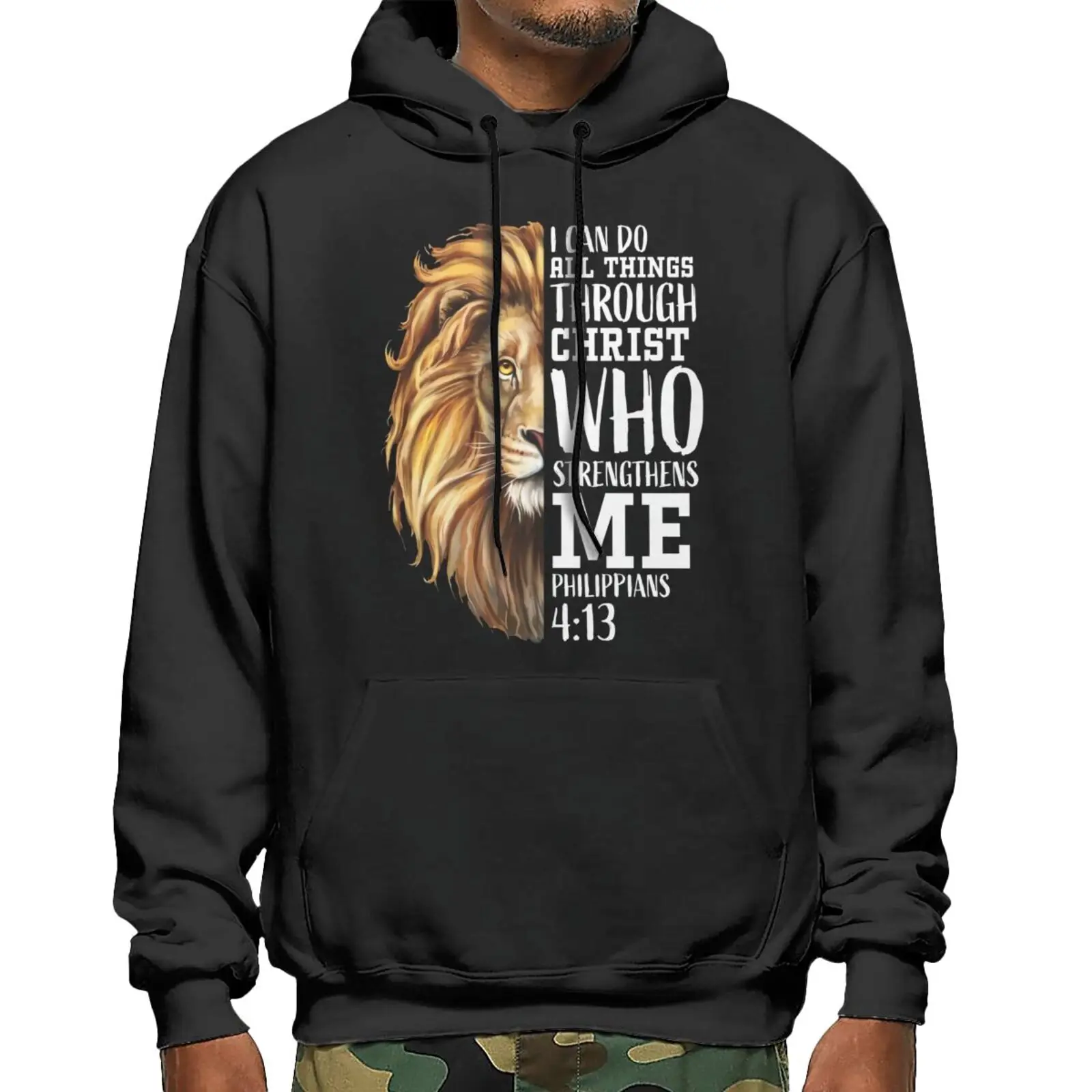 

Christian Bible Verse Sayings Religious Hoodie Hoodie Korea Sweatshirt With Zipper Sweat Clothes Men Streetwear Men Streetwear