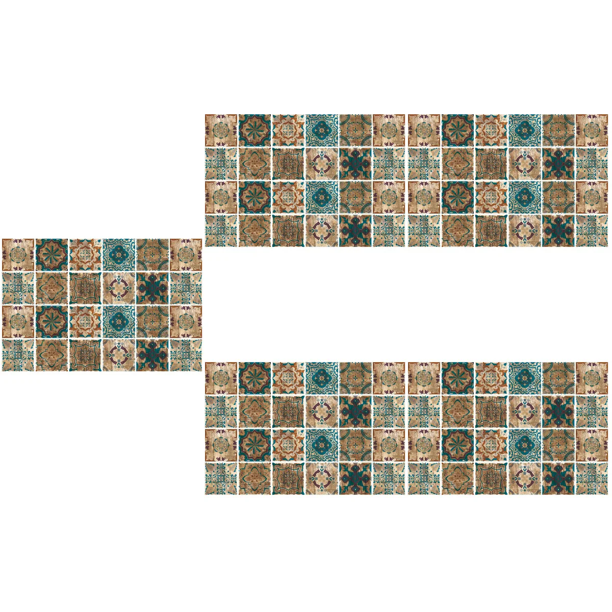 

120 pcs Removable Wallpaper Furniture Stickers Cabinet Stickers Wall Decals