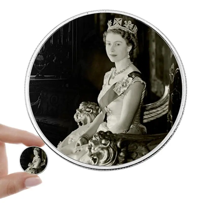 

Queen Elizabeth II Commemorative Coin 1926-2022 Her Majesty Queen Elizabeth II Coin Collectible Medals Souvenir Collection Gifts