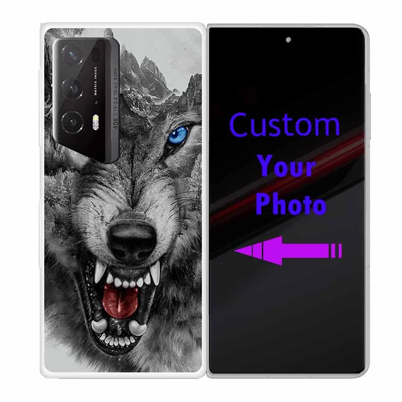 Для Honor Magic V2 RSR Porsche Чехол Жесткий пластиковый ПК Прозрачная задняя крышка для MagicV2