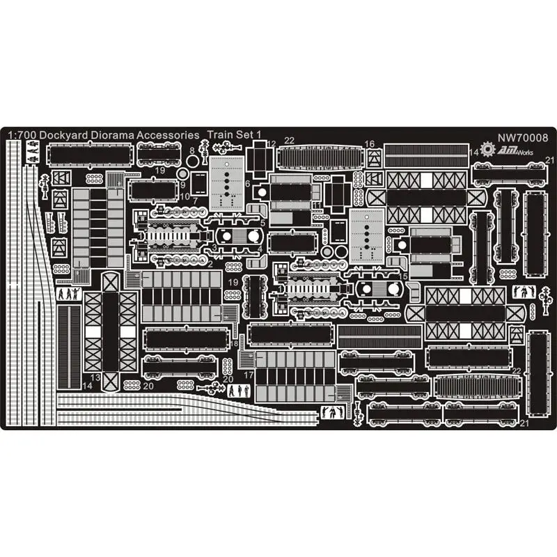 AM-WORKS NW70008 Детали обновления для диорамы 1/700