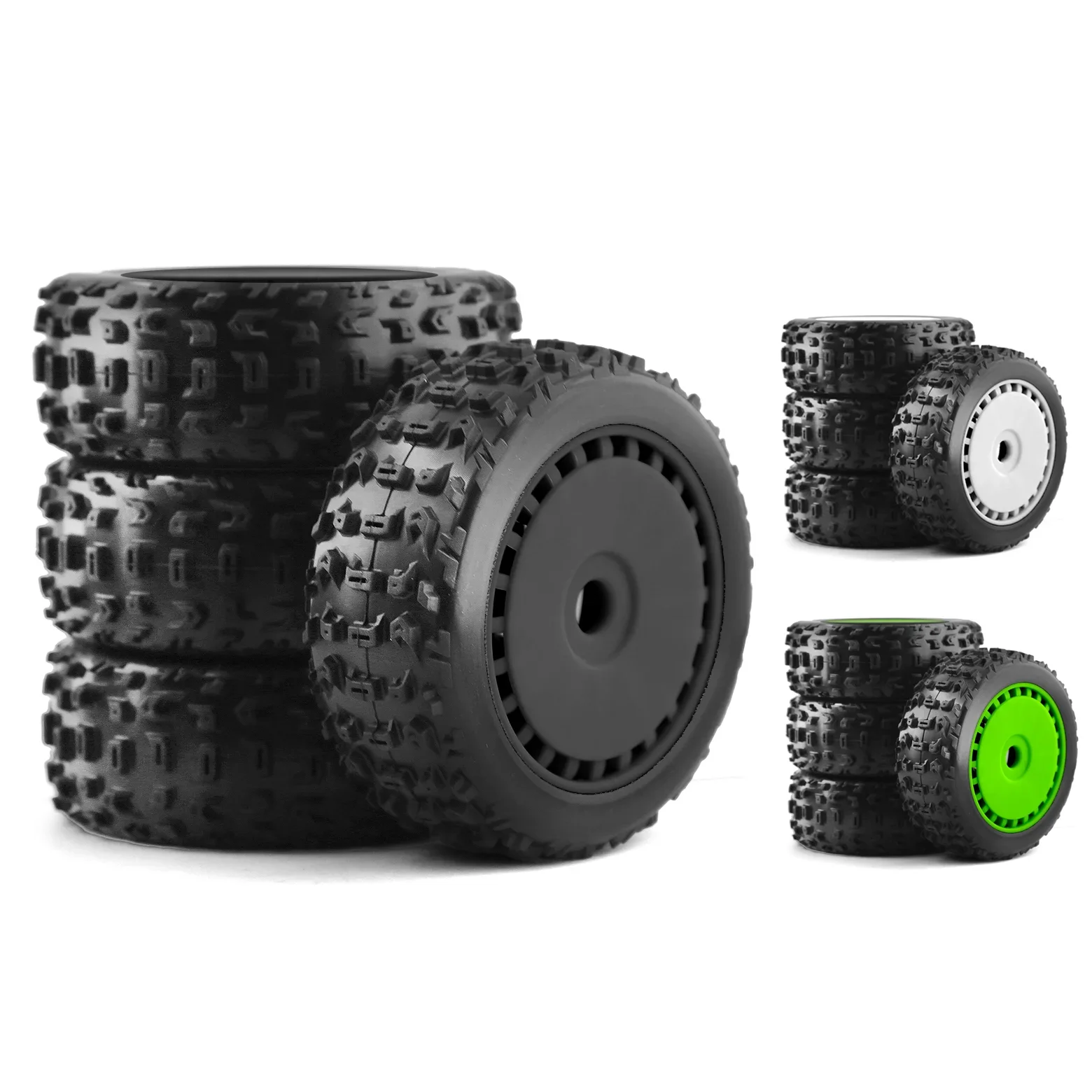 Резиновые внедорожные фотоприемные колеса 116 мм 1/8 с радиоуправлением ...