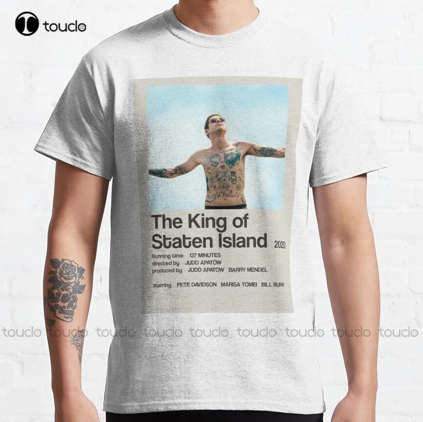 

The King Of Staten Island - Pete Davidson Minimalist Poster Classic T-Shirt Patriotic Shirts For Men Xs-5Xl All Seasons Hip Hop