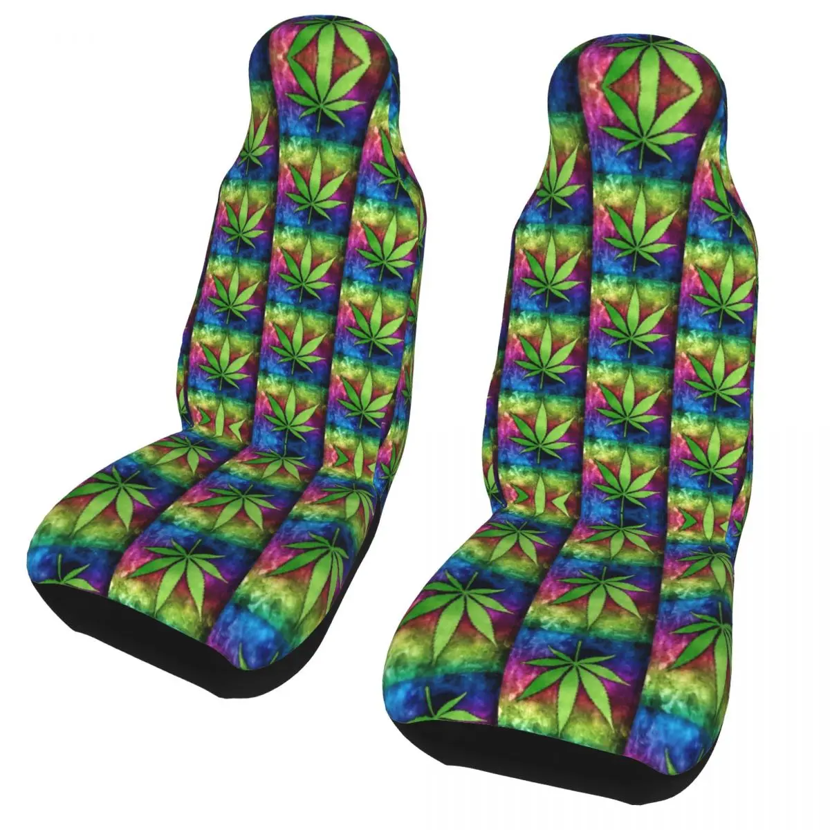 

Pot Weed Leaf Universal Car Seat Cover Four Seasons For SUV Plants Seat Covers Polyester Car Accessories