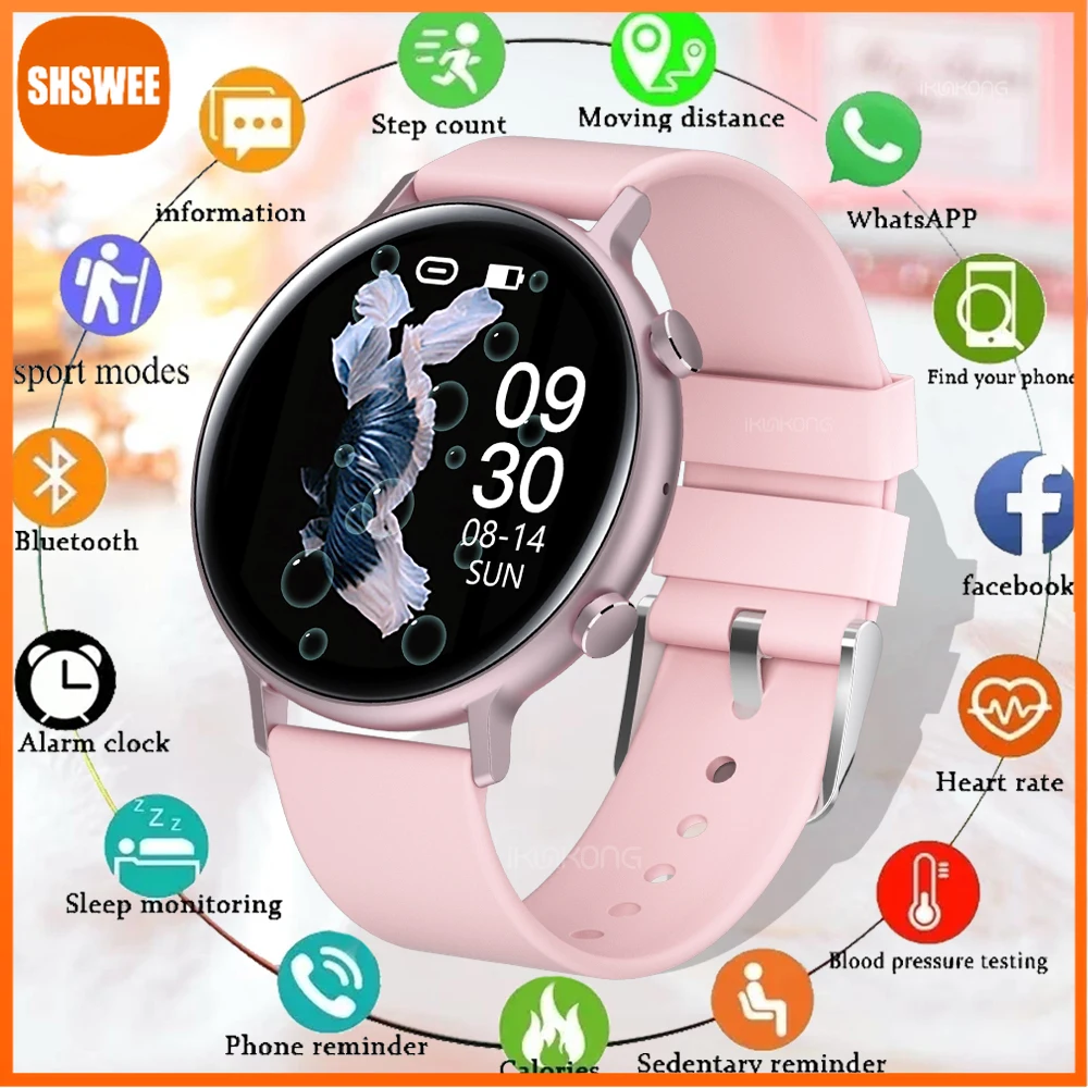 

For Xiaomi Huawei Bluetooth Call Smart Watch Women IP68 Waterproof Heart Rate ECG PPG Monitor Men Smartwatch