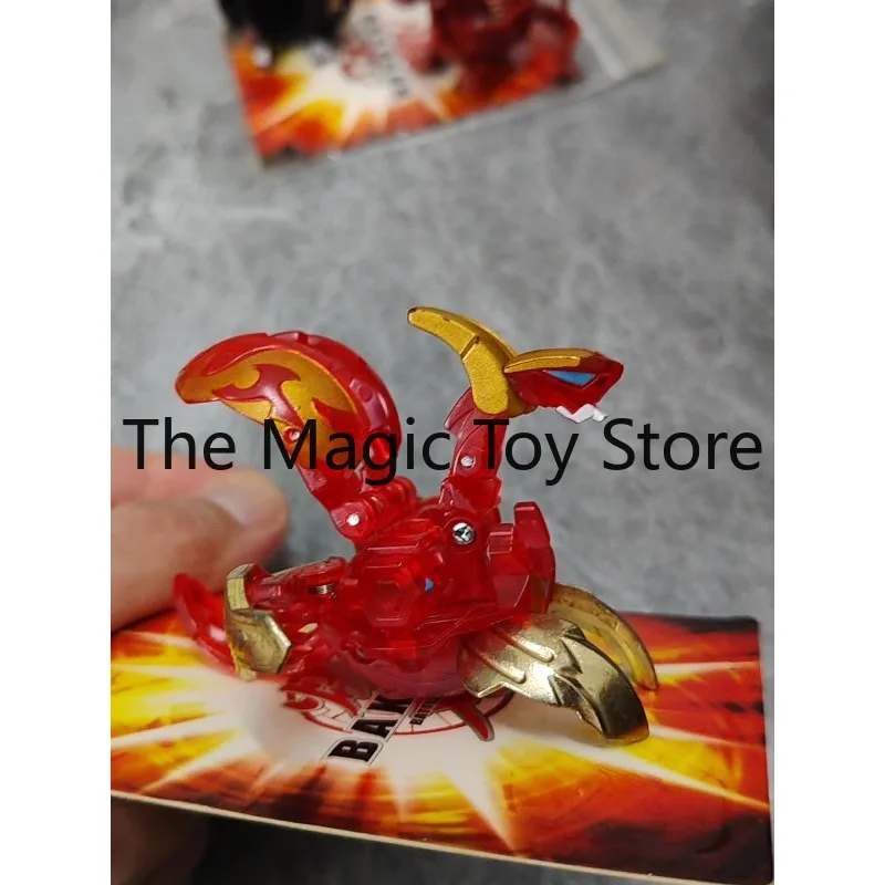 Фото Оригинальная коллекционная боевая фигурка Sega Bakugan BakuTech 2 Stage Howl Dragon, красная, полупрозрачная №4