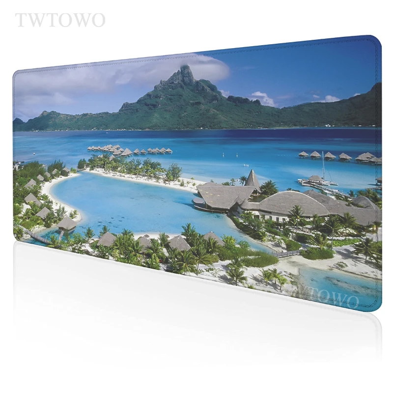 Коврик для мыши Hd пляжный с защитой глаз большой домашний коврик компьютера из
