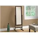 

Mirror Full Length 60" Rectangular Wood Mirror, Contemporary Modern Standing Floor Dressing Bedroom Mirror in Brown.