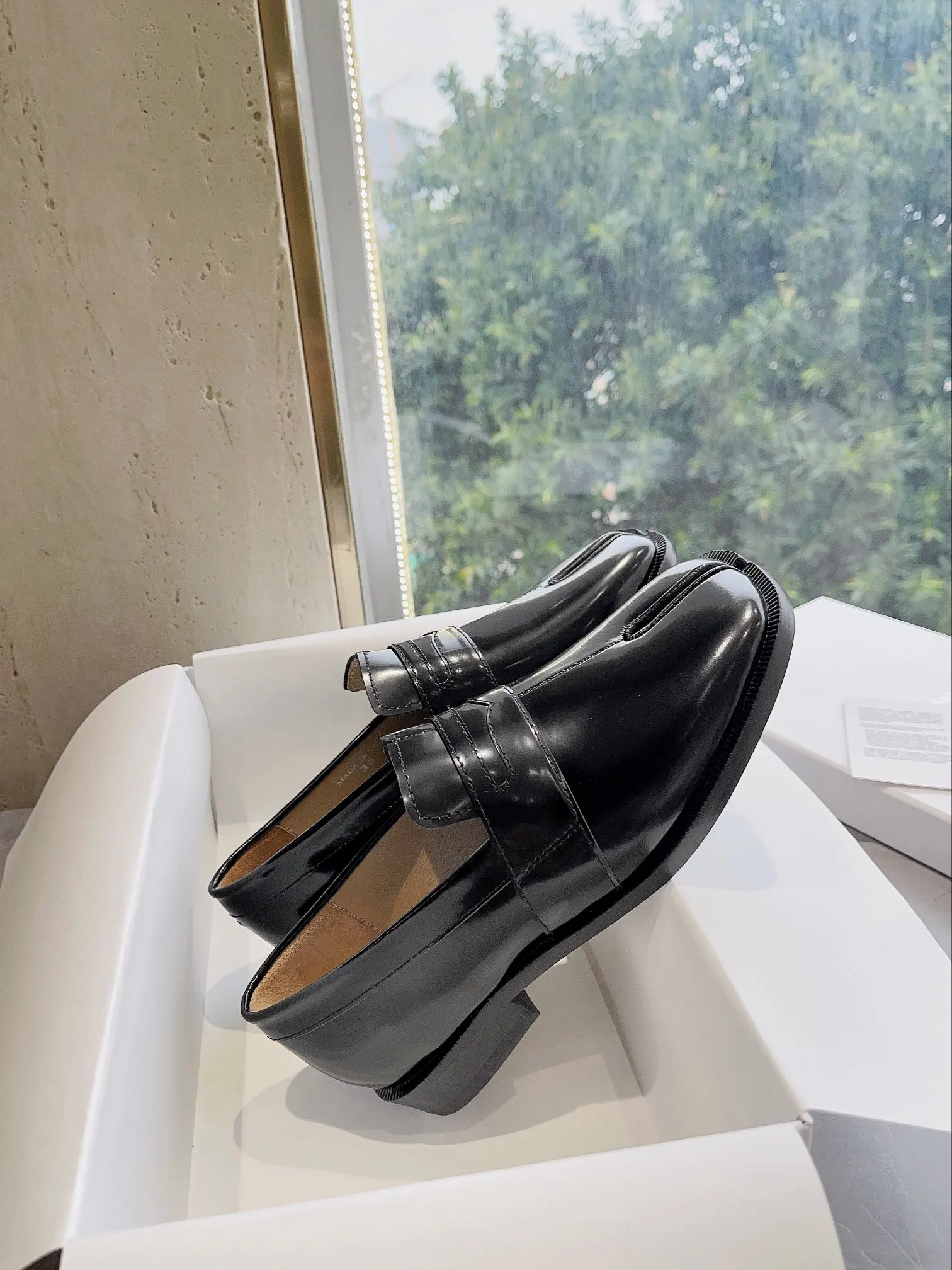 Черные Лоферы Tabi