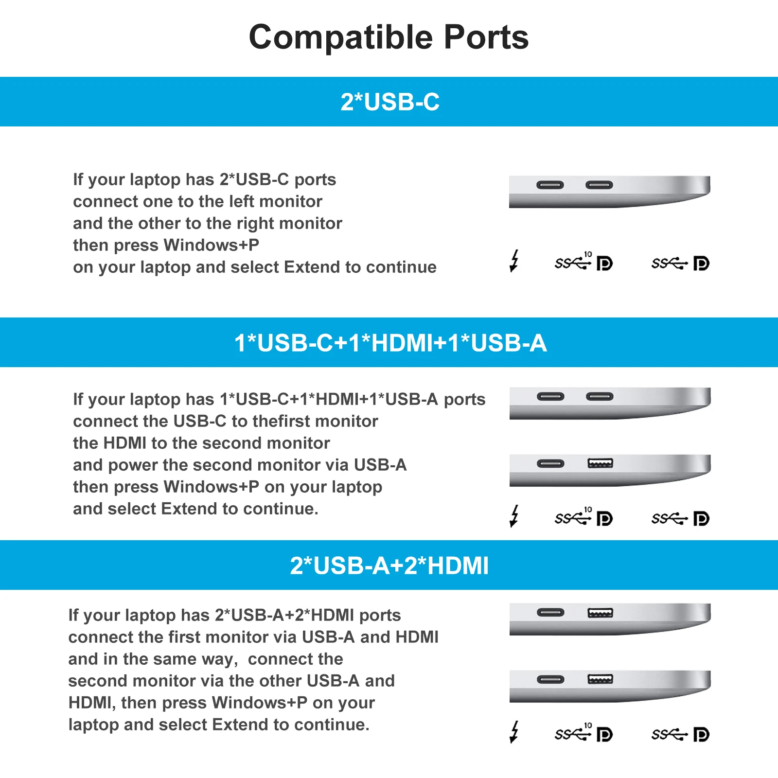 12inch 1920x1080 Dual Portable IPS Monitor USB-C HDMI Gaming Display FHD PS4 Screen for PC Triple Laptop Extender - купить по