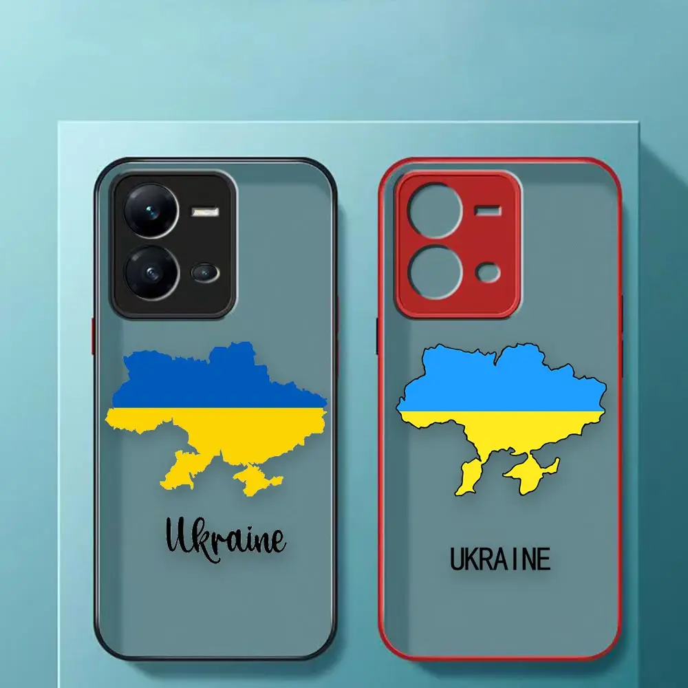 

Matte Case Funda For VIVO S1 S5 S6 S9 E PRO V11I V15 V17 V19 V20 V21 V21E V23 V23E V25 SE PRO 5G Case New Ukraine Flag Pattern